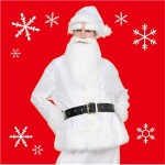 【クリスマスコスプレ 衣装】 GOGOサンタサン ホワイト 白