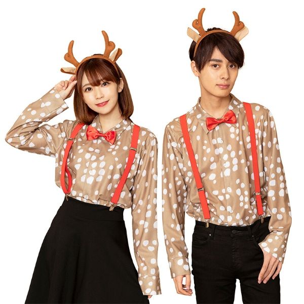 バンビ柄トナカイシャツ